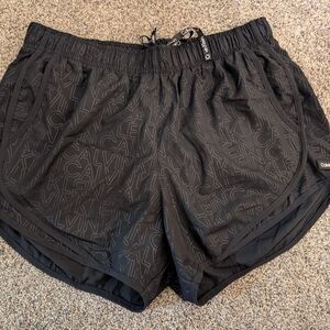 Calvin Klein Women's Black Athletic Lined Shorts Size Medium EUC